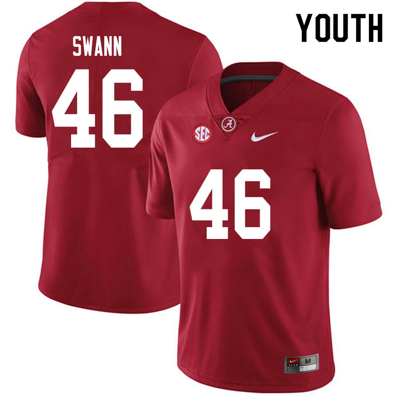 Youth #46 Christian Swann Alabama Crimson Tide College Football Jerseys Sale-Crimson